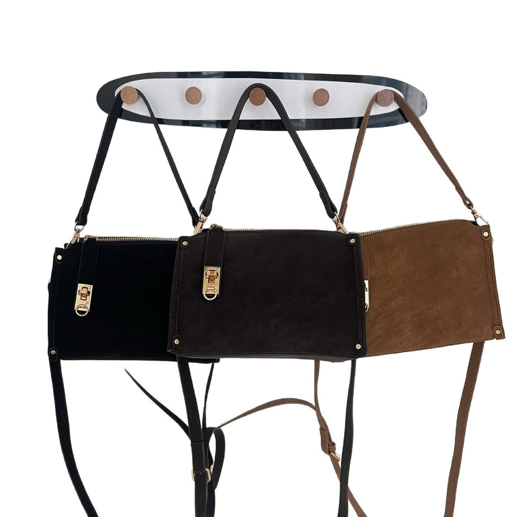 Bolsa Feminina Casual e Fashion, de Mão com Zíper e de Ombro”