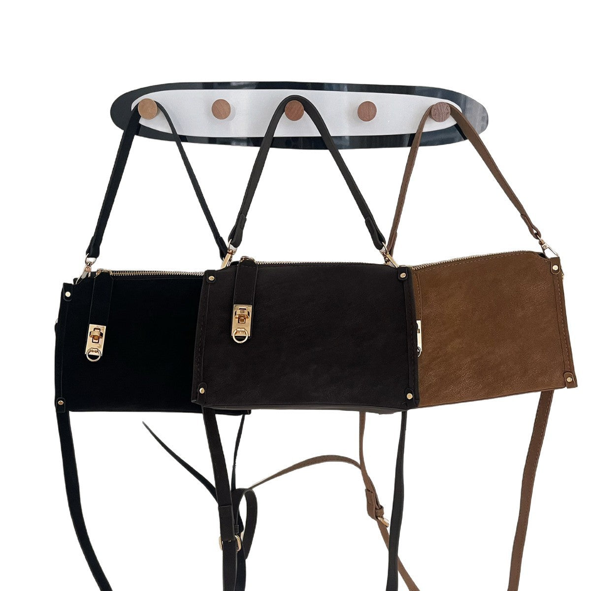 Bolsa Feminina Casual e Fashion, de Mão com Zíper e de Ombro”