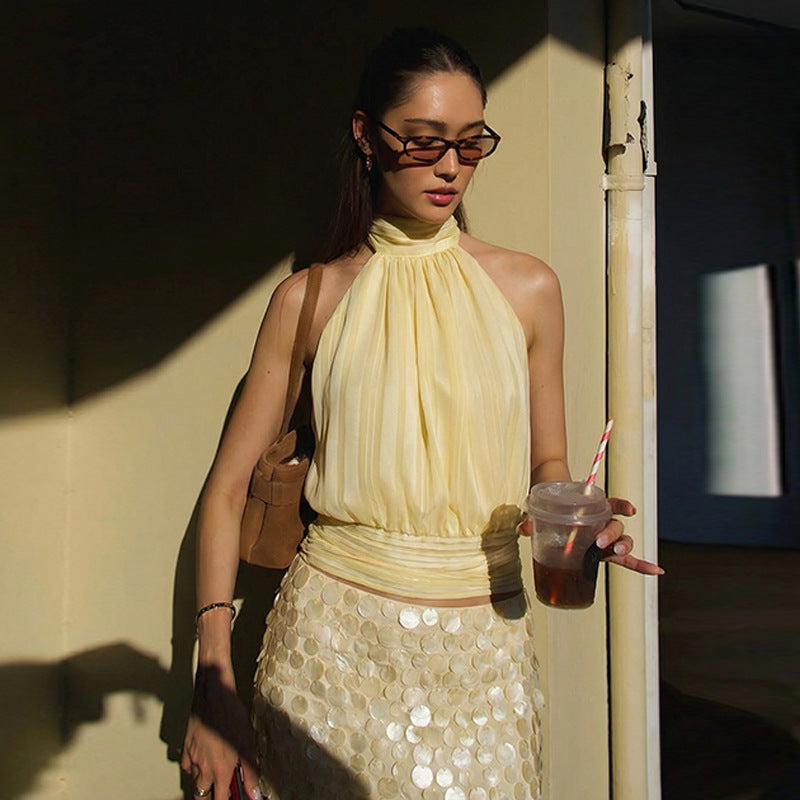 Top Tomara que Caia Feminino, Sexy, Fashion e Elegante com Amarração