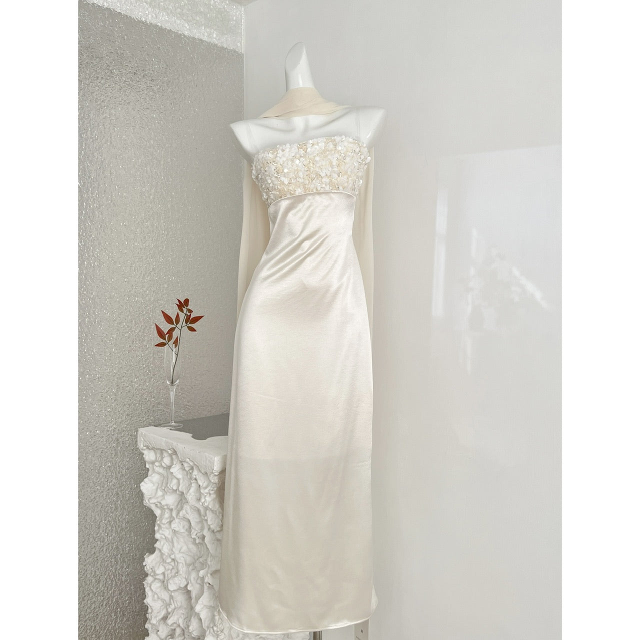 Vestido Maxi Feminino em Paetês