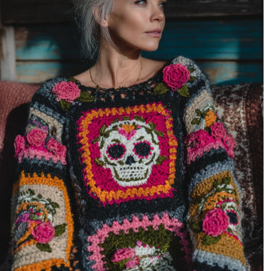 Suéter Feminino Retrô Estilo Americano, Streetwear, Tricô Solto