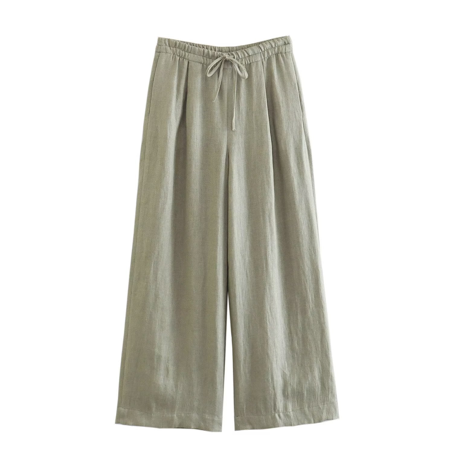 Conjunto Feminino de Linho com Colete e Cinto