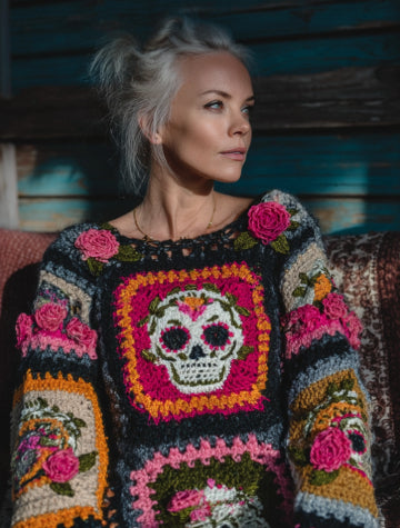 Suéter Feminino Retrô Estilo Americano, Streetwear, Tricô Solto