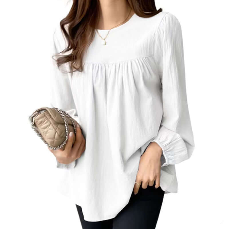 camisa feminina plus size gola redonda