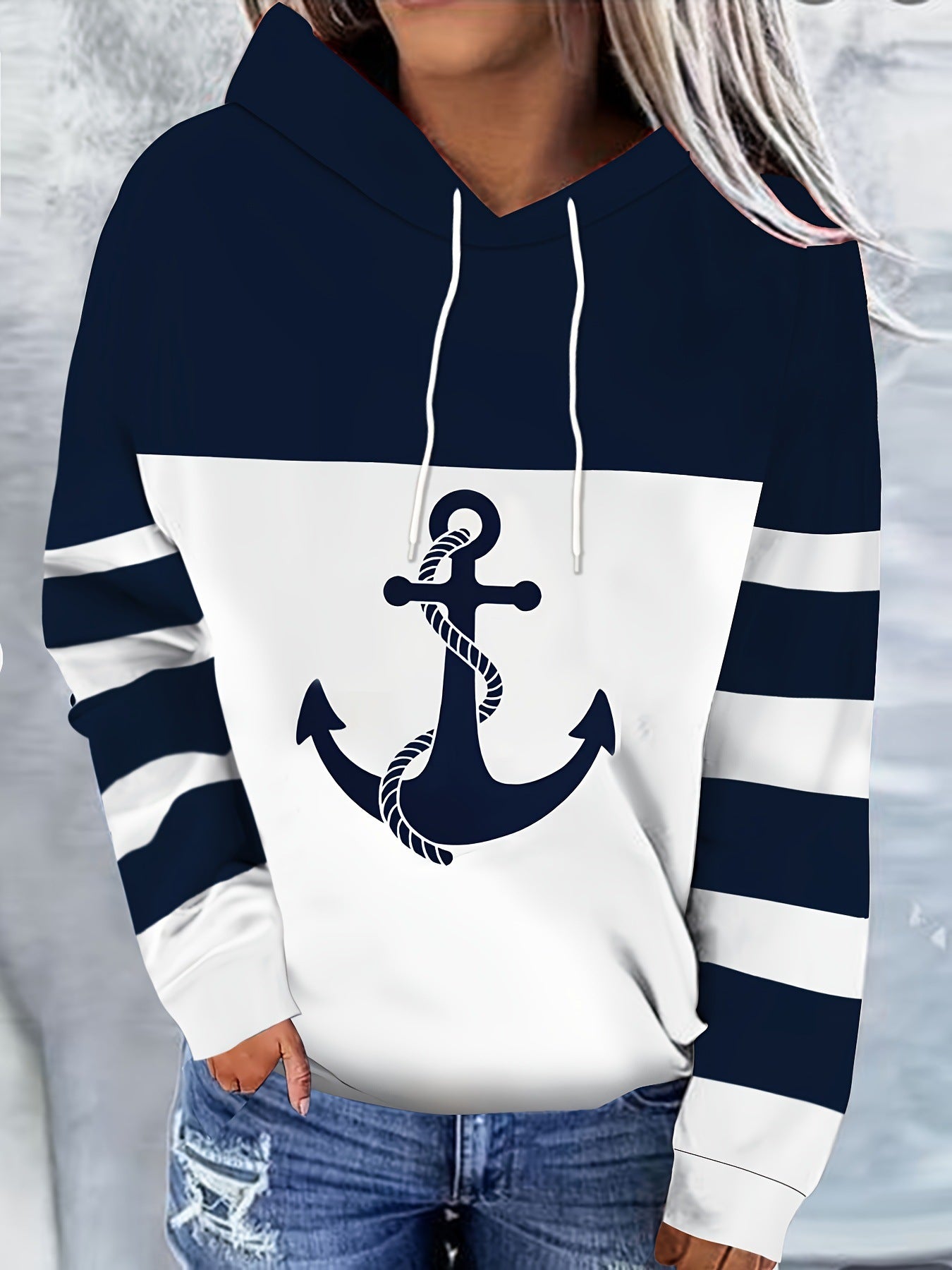 Hoodie Feminino Casual Streetwear com Estampa 3D