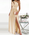 Vestido Maxi Feminino de Um Ombro