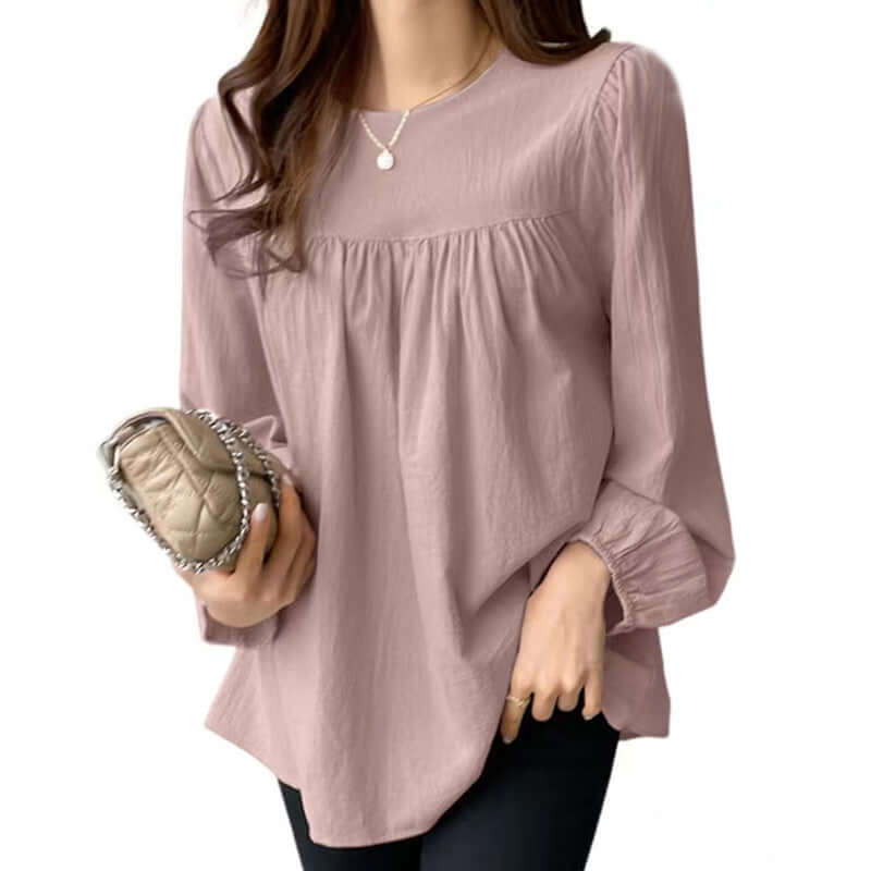 camisa feminina plus size gola redonda