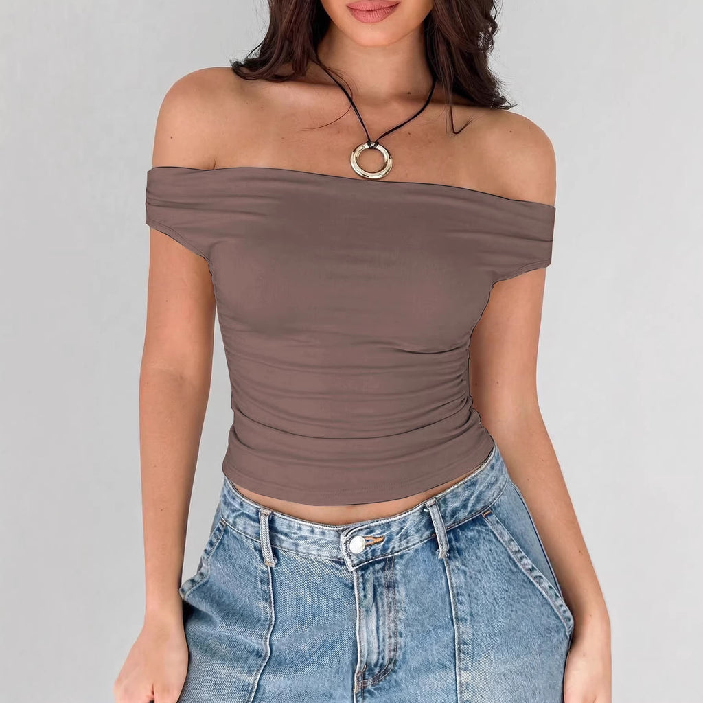 camiseta feminina ombro a ombro