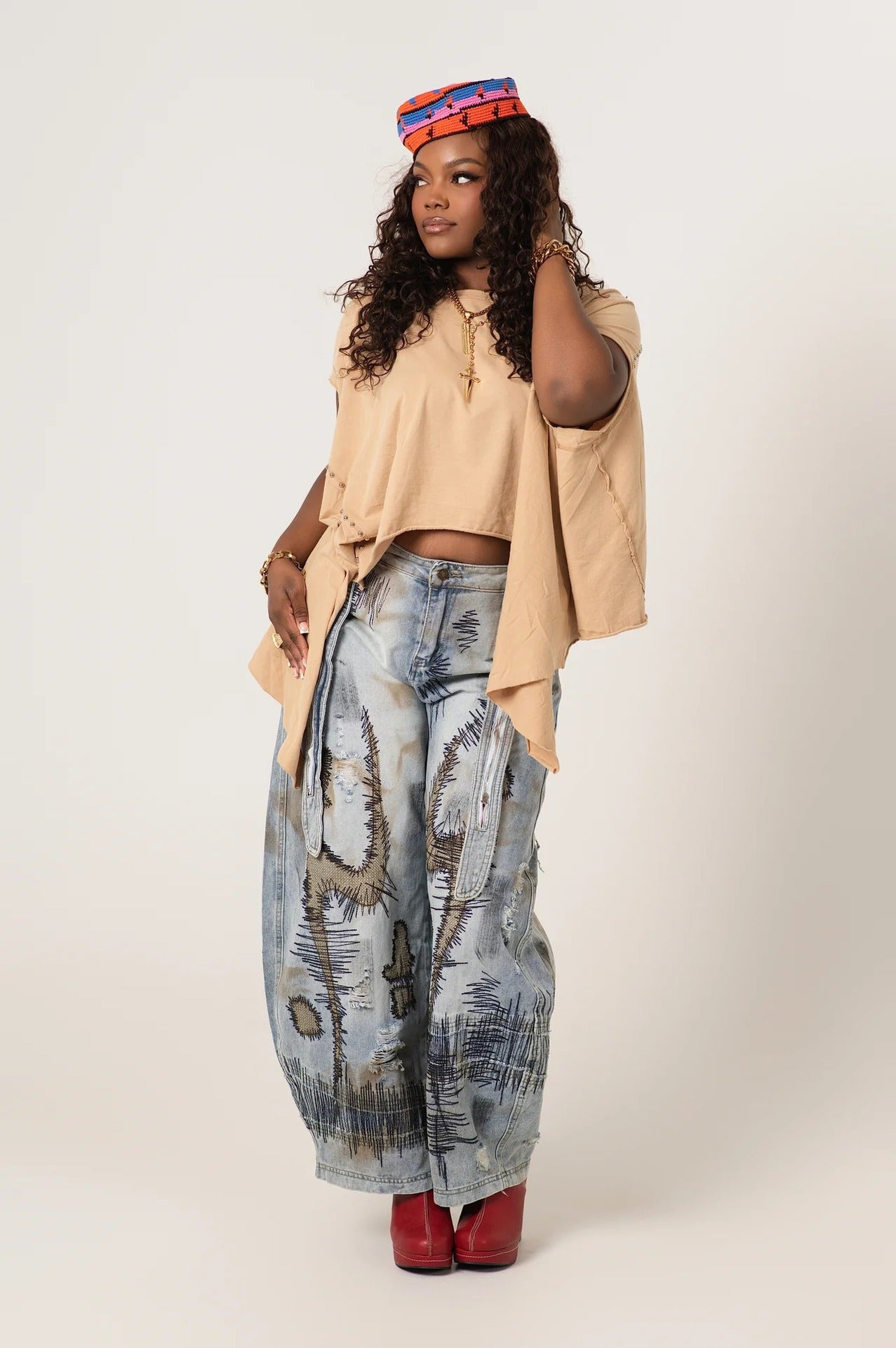 Jeans Pantalona Bootcut com Lavagem Stone-Wash
