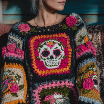 Suéter Feminino Retrô Estilo Americano, Streetwear, Tricô Solto