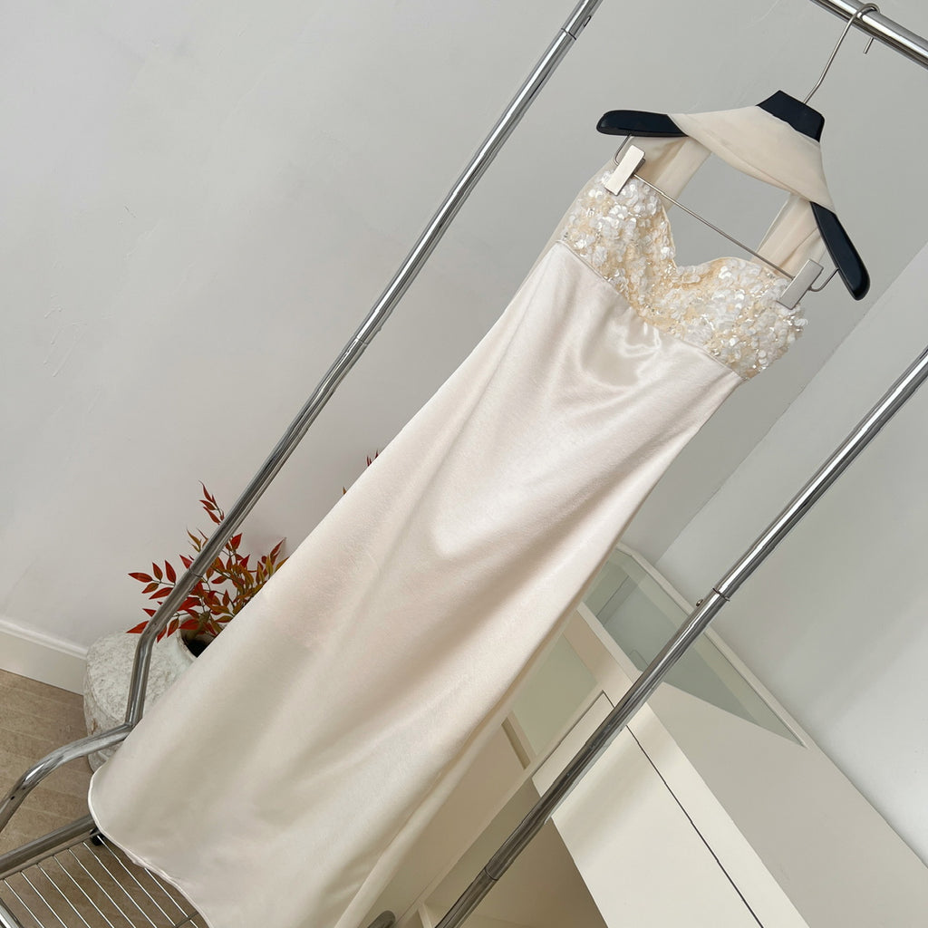 Vestido Maxi Feminino em Paetês
