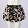 Saia Feminina Estampada com Poás e Cintura Elástica