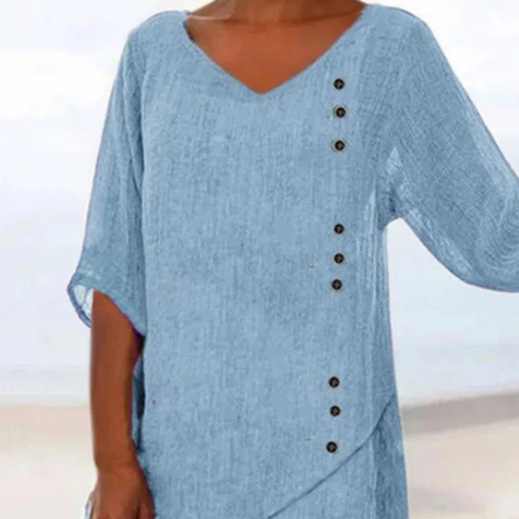 Camiseta Azul Feminina em