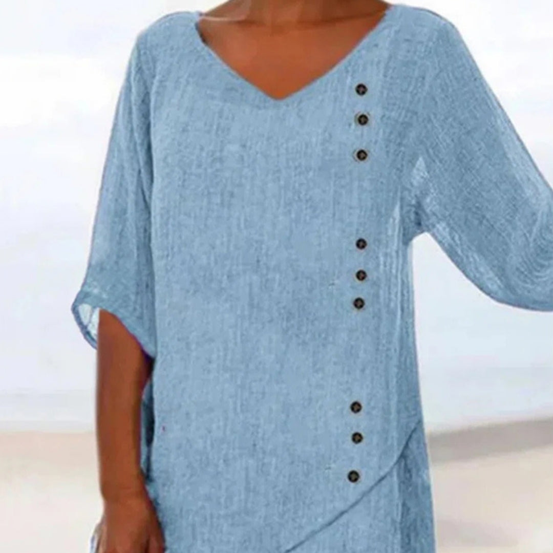 Camiseta Azul Feminina em