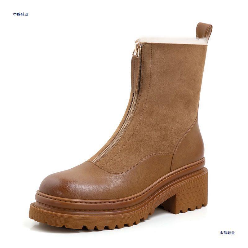 Bota Ankle com Zíper Frontal, Estilo Influencer – Nova Coleção