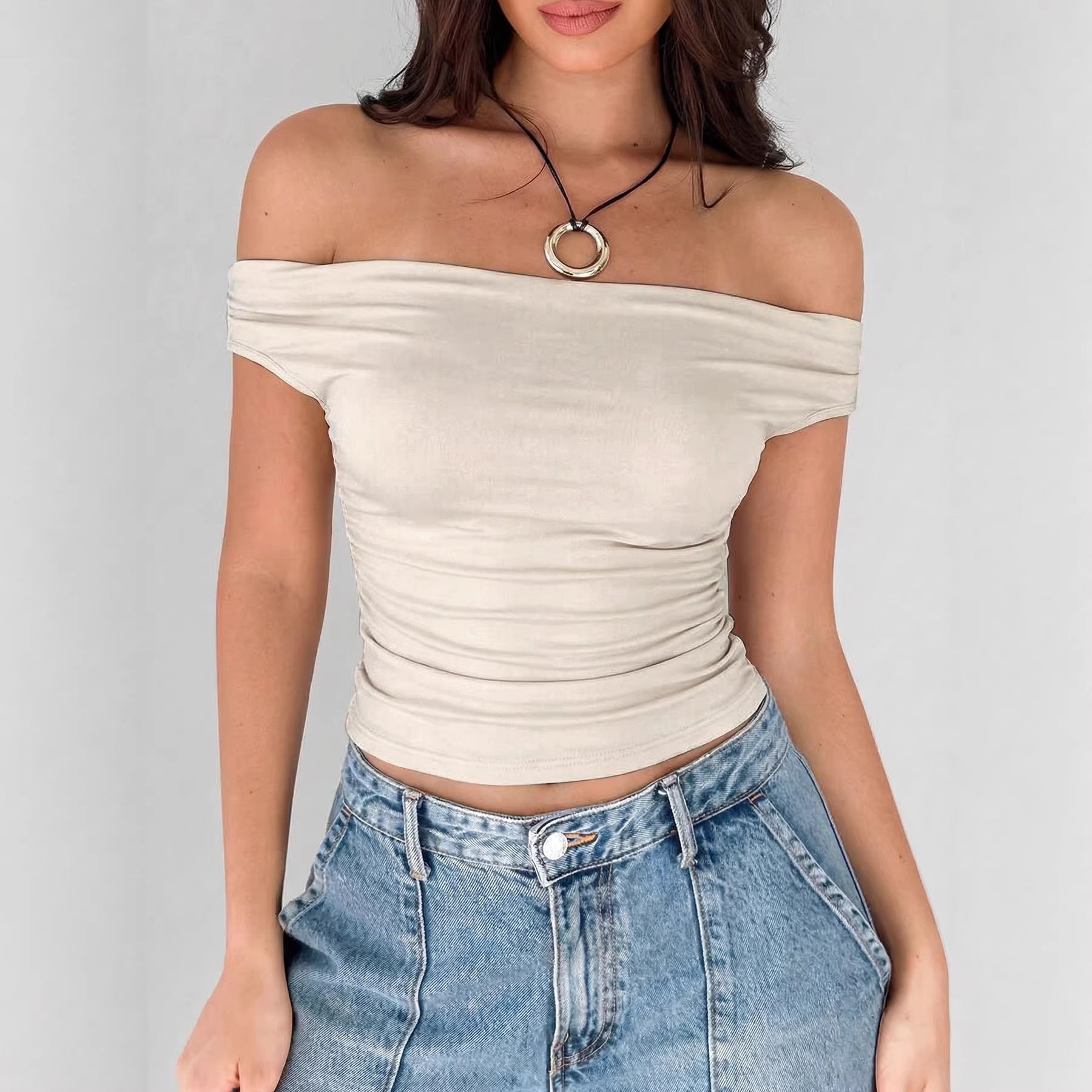 camiseta feminina ombro a ombro